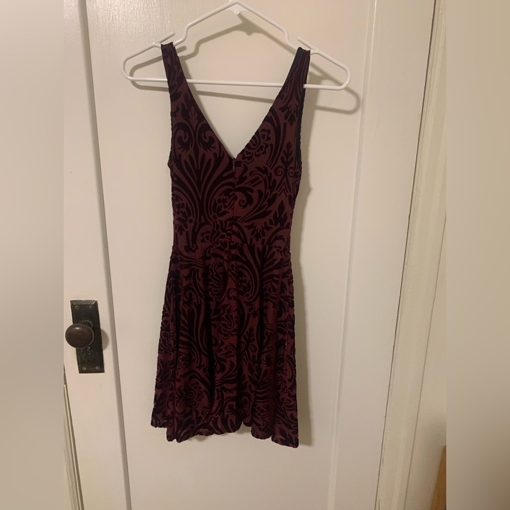 Formal Maroon Velvet Dress